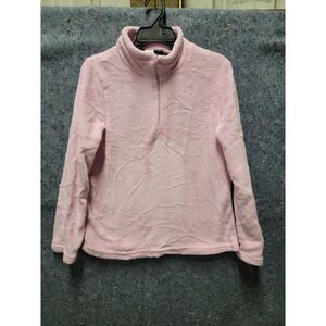 Pink, Soft, Front Zip-UP Top Size‎ L